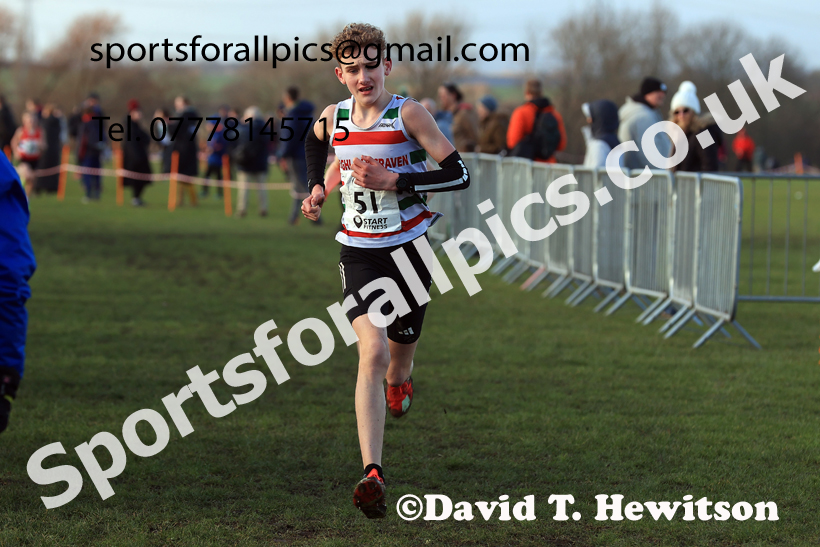 Boys Under-13s 2026 Northern Cross Country Champs., Pontefract Racecourse, Pontefract. Photo: David T. Hewitson/Sports for All Pics